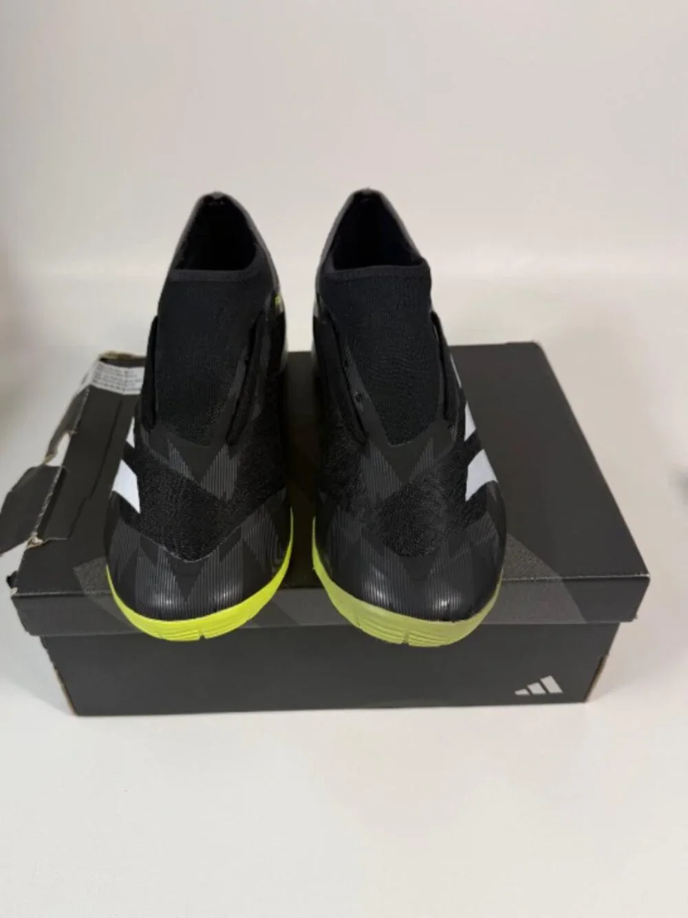Adidas Predator Accuracy.3 in Indoor Soccer Shoe Core Black/Team Solar Yellow